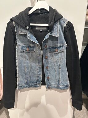 Denim Hoodie Size Small. Like new.